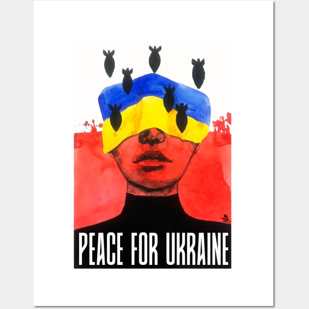 Peace for Ukraine Wall Art by Dashika